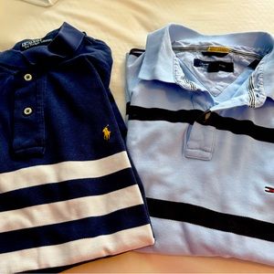2 x polo shirts by Ralph Lauren and Tommy Hilfiger